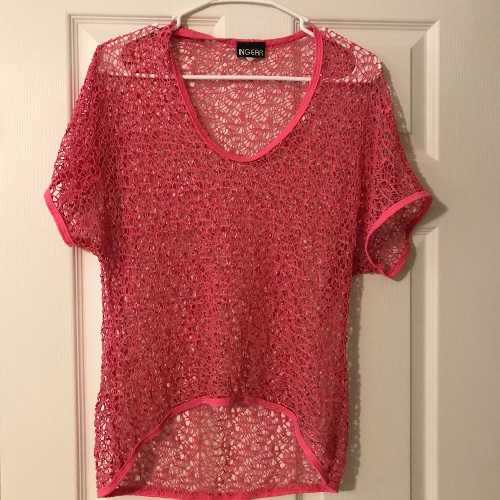 Ladies Coral over shirt